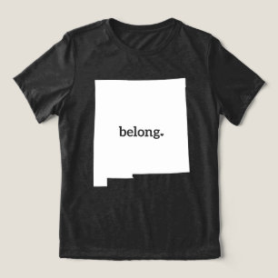 New Mexico Map Belong, State Pride Tri-Blend Shirt