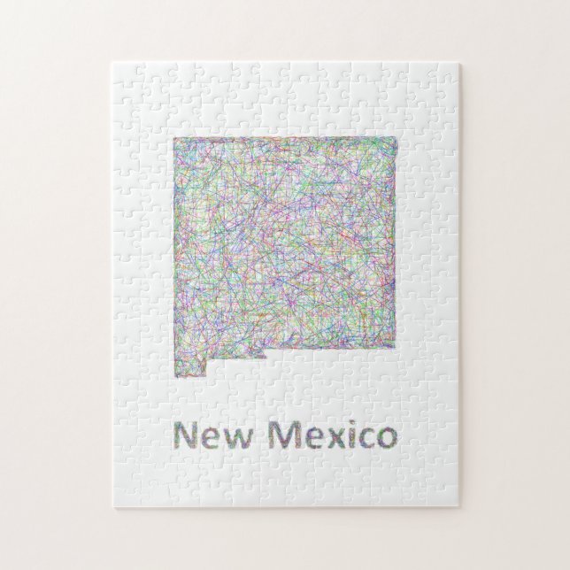 New Mexico map Jigsaw Puzzle (Vertical)