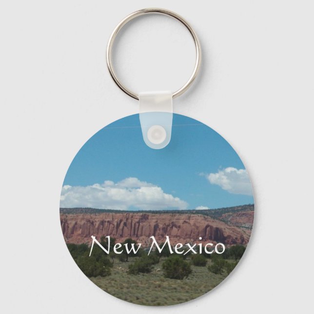 New Mexico Mountain landscape Key Ring (Front)