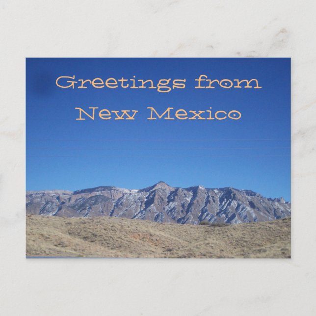 New Mexico Mountain View Postcard (Front)