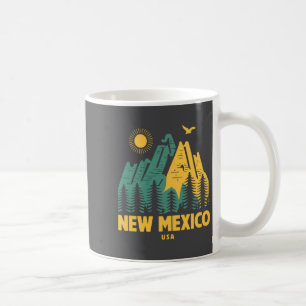 New Mexico Mountains Usa Hiking Outdoors Vintage _ Coffee Mug