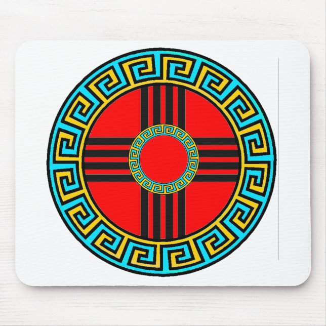 New Mexico Native American Zia Symbol Mouse Mat (Front)