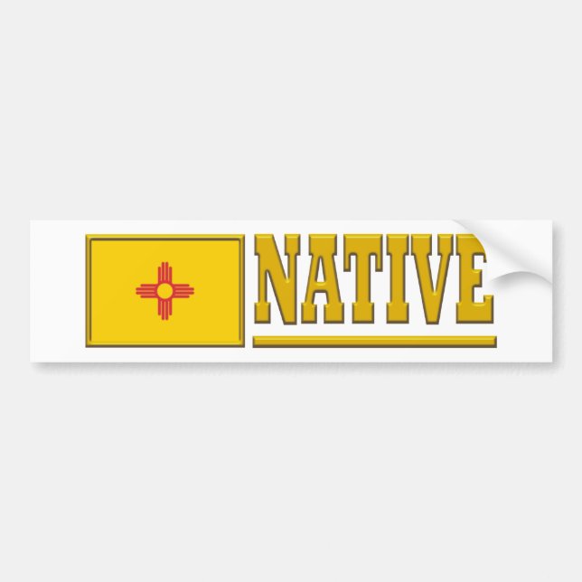 New Mexico Native Bumper Sticker (Front)