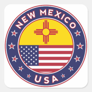 New Mexico, New Mexico sticker, phone case Square Sticker