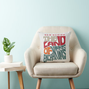 New Mexico Nickname Word Art Cushion