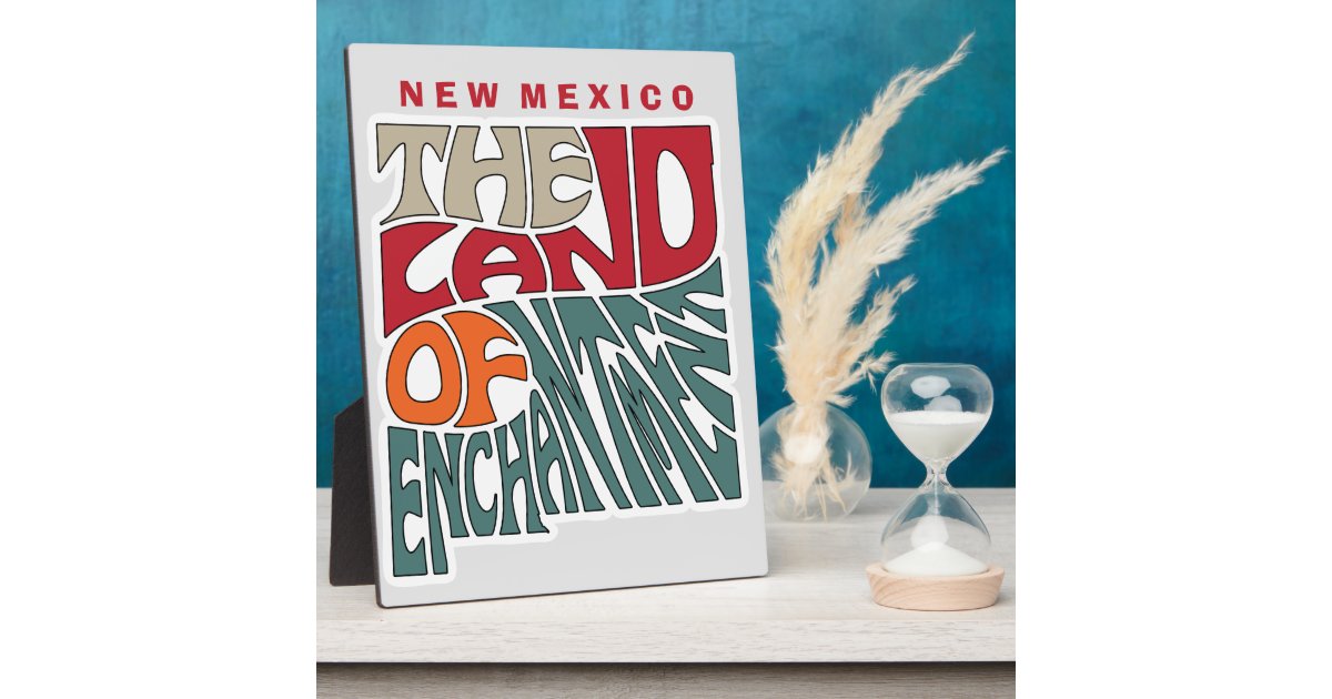 New Mexico Nickname Word Art Plaque Zazzle