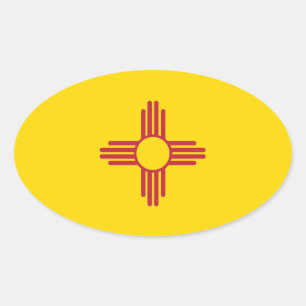 NEW MEXICO OVAL STICKER
