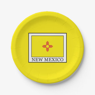 New Mexico Paper Plate