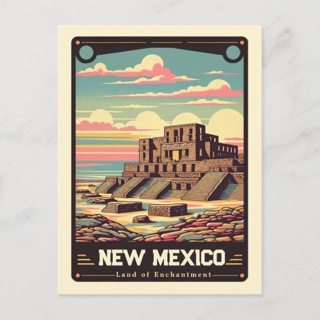 New Mexico | Patriotic Spirit Vintage Postcard (Front)
