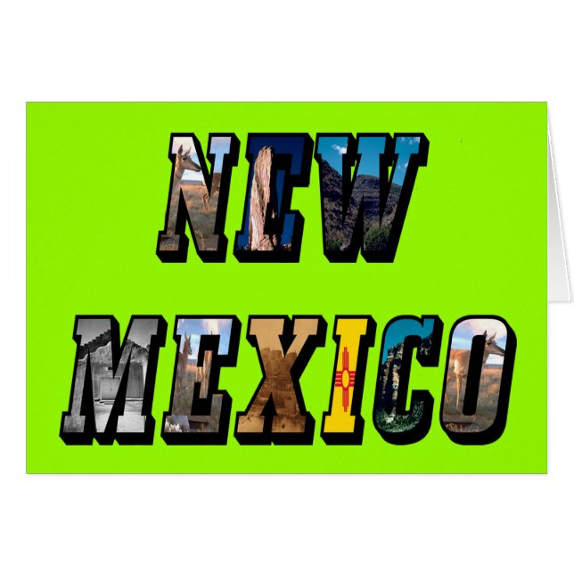 New Mexico Picture Text (Front Horizontal)
