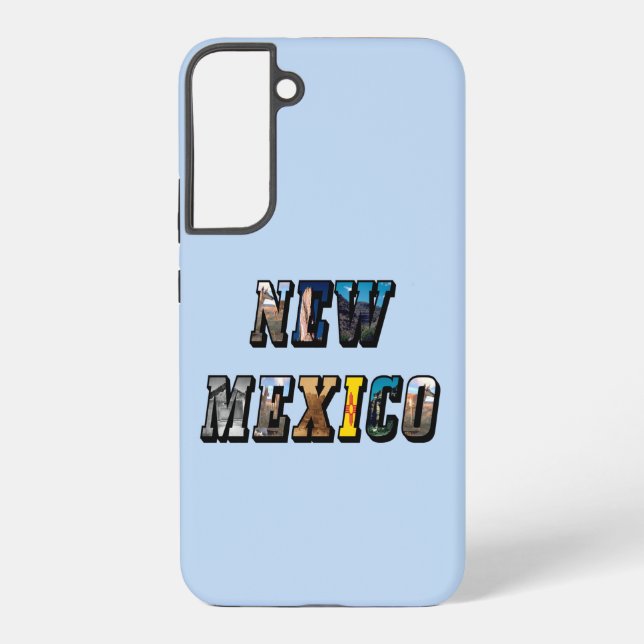 New Mexico Picture Text Samsung Galaxy S22+ Case (Back)