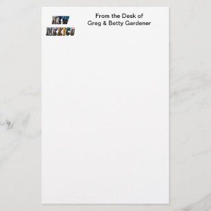 New Mexico Picture Text Stationery