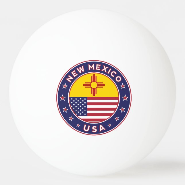 New Mexico Ping Pong Ball (Front)