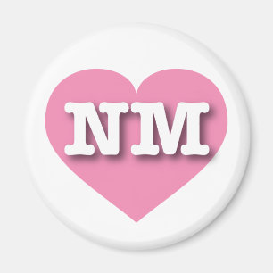 New Mexico pink heart - Big Love Magnet