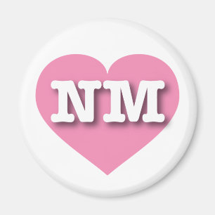 New Mexico Pink Heart - I love NM Magnet