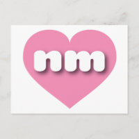 New Mexico pink heart - I love nm