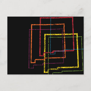 new mexico pride blur postcard