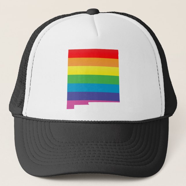 new mexico pride. trucker hat (Front)