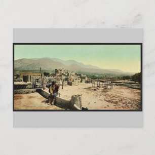 New Mexico. Pueblo de Taos classic Photochrom Postcard