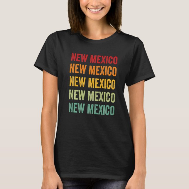 New Mexico Rainbow New Mexico State T-Shirt (Front)