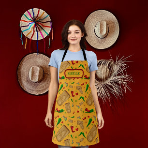 New Mexico Red & Green chile Tamales Zia Nopales Apron