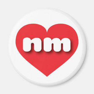 New Mexico red heart - I love nm Magnet