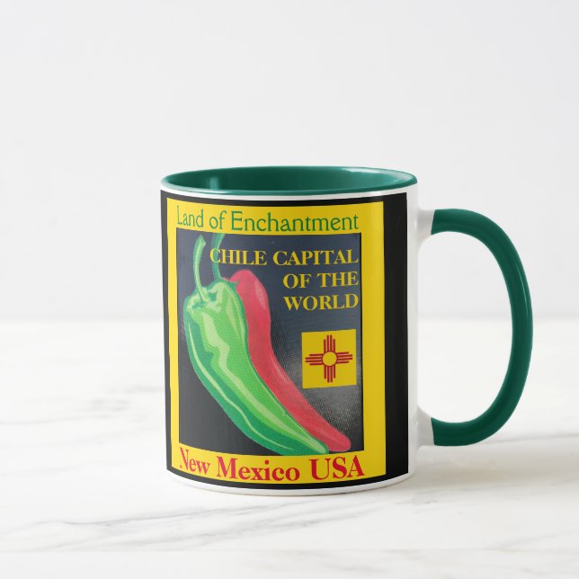 New Mexico Red or Green Chile Coffee Cup Mug (Right)