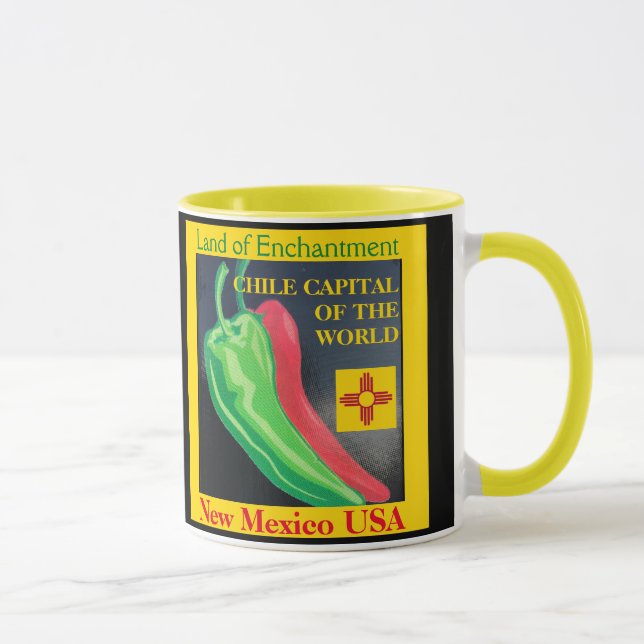 New Mexico Red or Green Chile Coffee Cup Mug (Right)