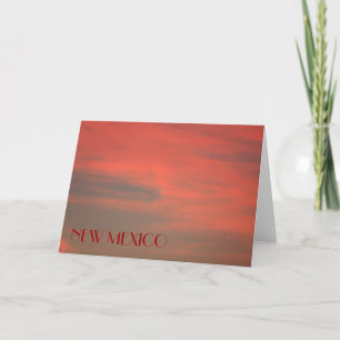NEW MEXICO Red Sky Note Card