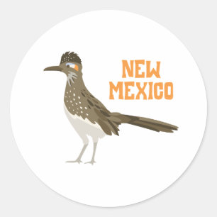 New Mexico Roadrunner Classic Round Sticker