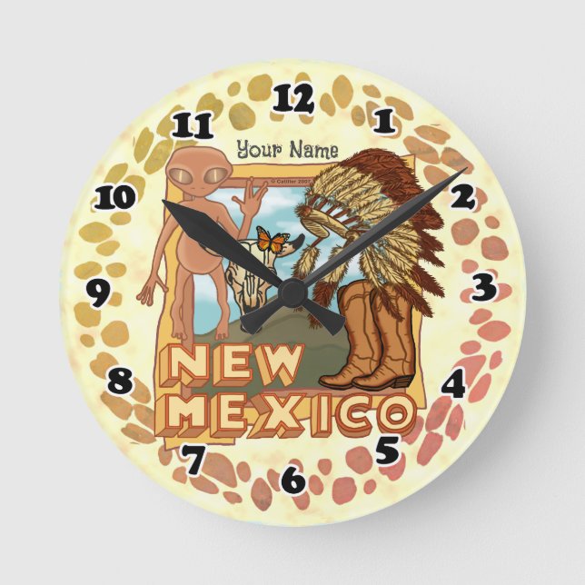New Mexico round clock (Front)