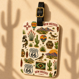 New Mexico Route 66 Wanderlust Luggage Tag
