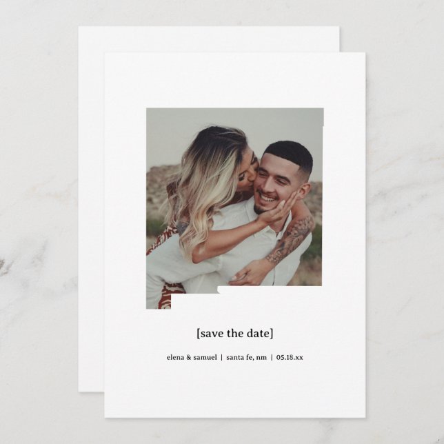 New Mexico Save the Date Photo Card (Front/Back)