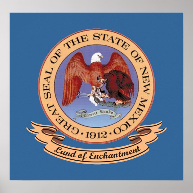 New Mexico Seal Poster (Front)