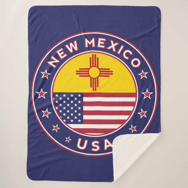 New Mexico Sherpa Blanket (Front)