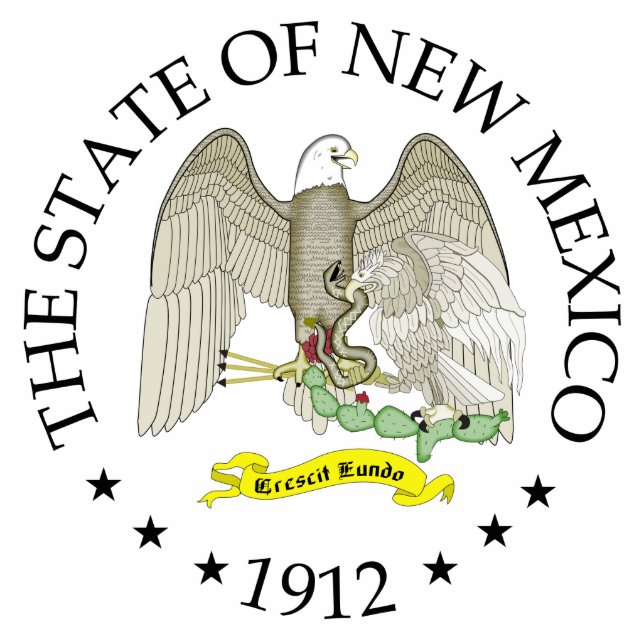 New Mexico sign Standing Photo Sculpture (Front)