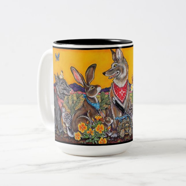 New Mexico Southwest Wildlife Colourful Fun Mug (Front Left)