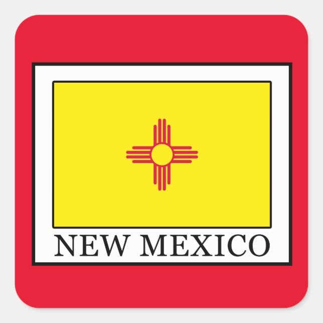 New Mexico Square Sticker (Front)