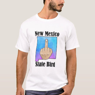 New Mexico state bird t-shirt middle finger colour