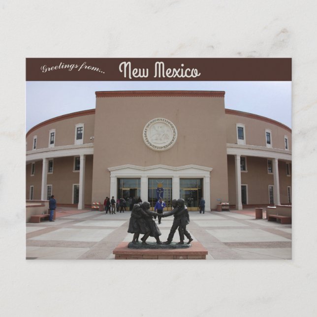 New Mexico State Capitol Santa Fe New Mexico Postcard (Front)