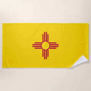 New Mexico State Flag Beach Towel