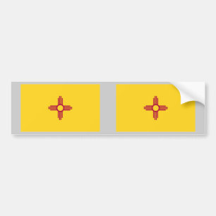 New Mexico State Flag Bumper Sticker
