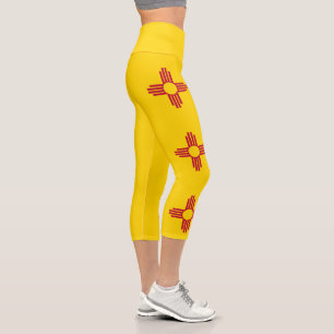 New Mexico State Flag Capri Leggings