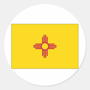 New Mexico State Flag Classic Round Sticker