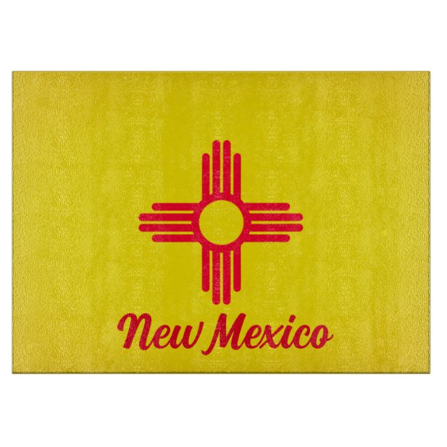 New Mexico State Flag Cutting Board (Front)