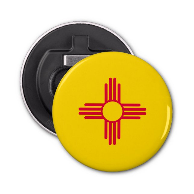 New Mexico State Flag Design Bottle Opener (Front)