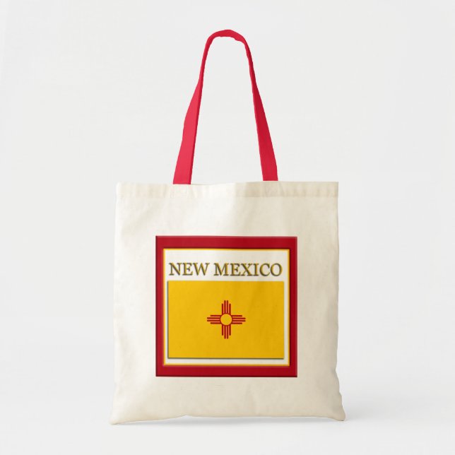New Mexico State Flag Design Budget Canvas Bag (Front)