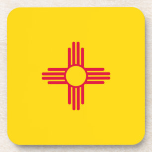 New Mexico State Flag Design Coaster