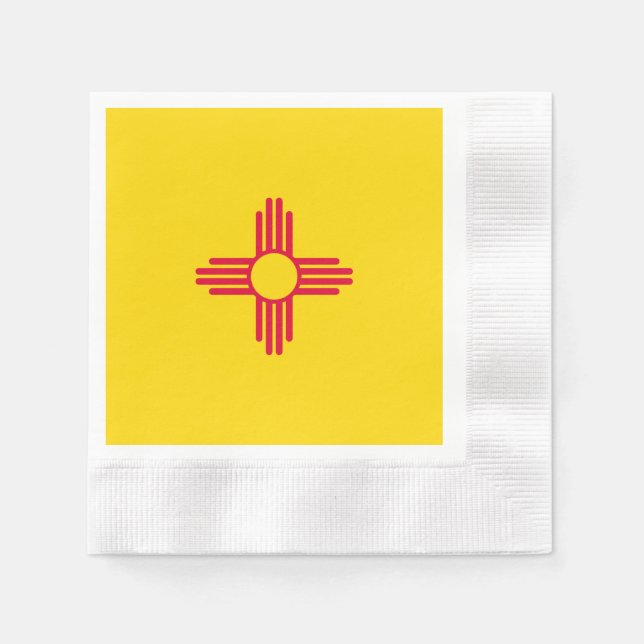 New Mexico State Flag Design Napkin (Front)