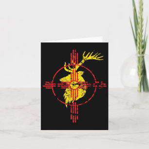 New Mexico State Flag Elk Hunting Zia Symbol Desig Card